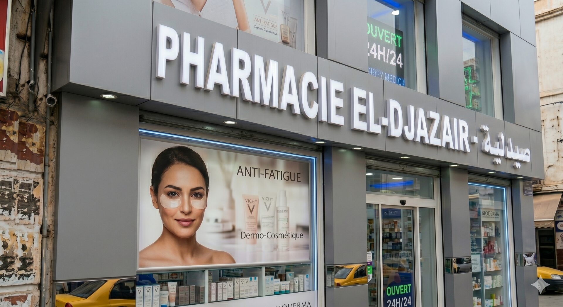 Caisson lumineux Pharmacie El-Djazair — Brand Up Algérie
