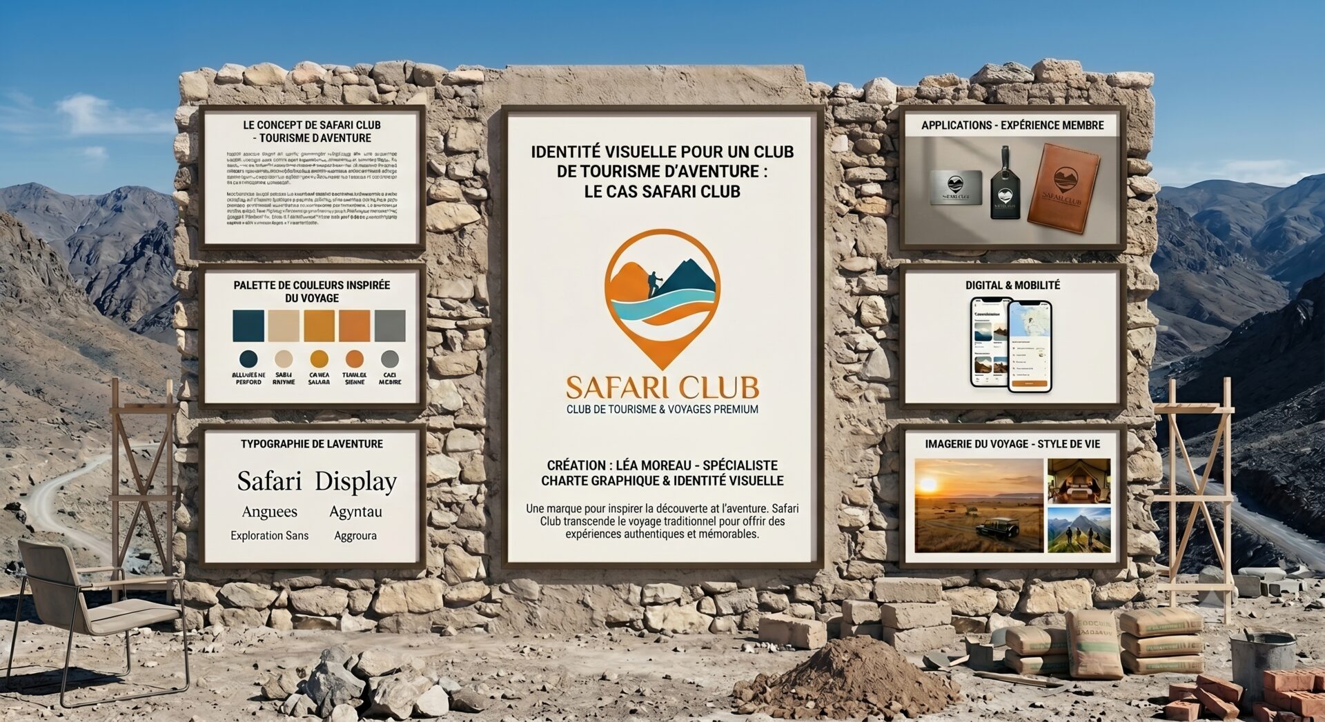 Identité visuelle Safari Club — Brand Up Algérie