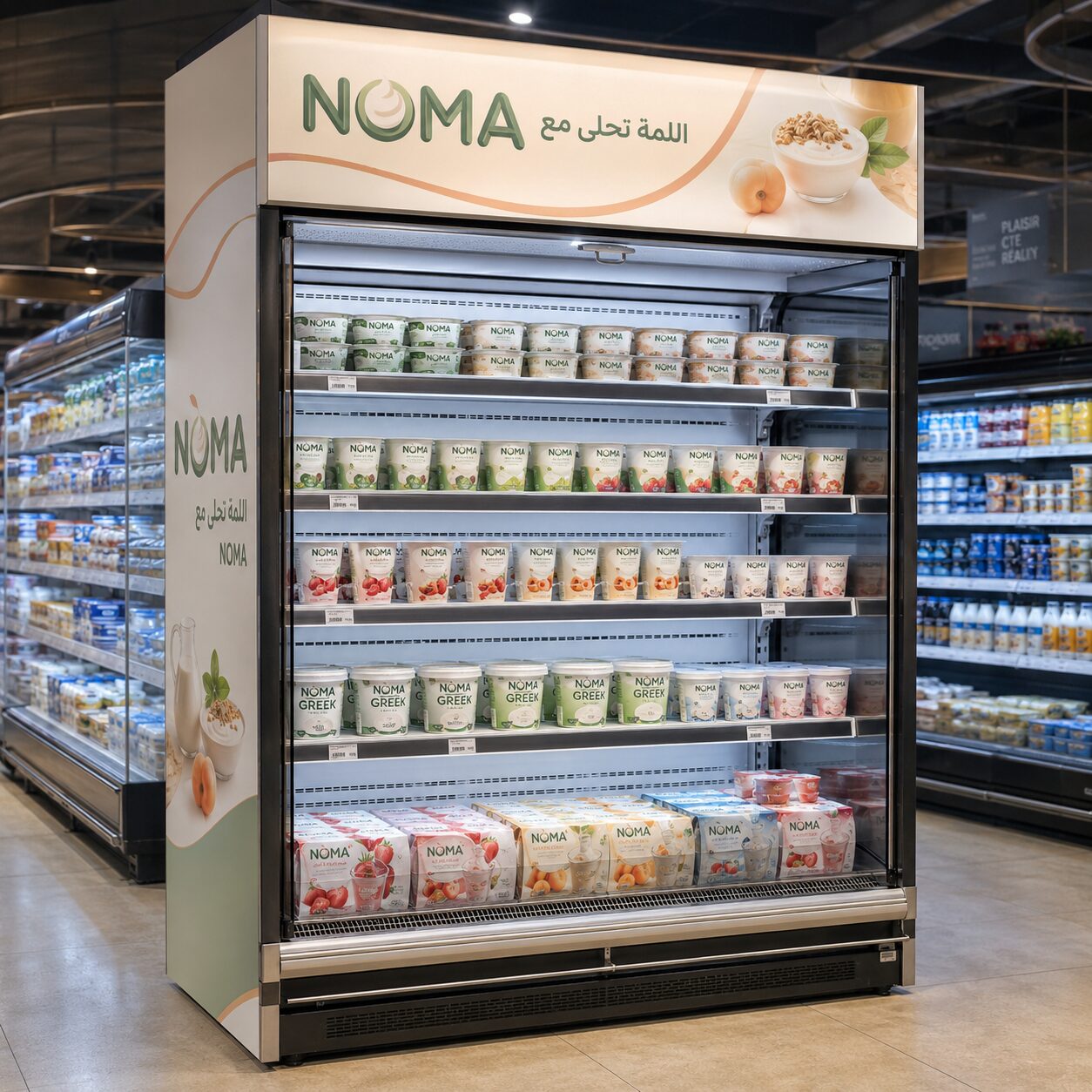 Meuble PLV backlight réfrigéré Noma — Brand Up Algérie